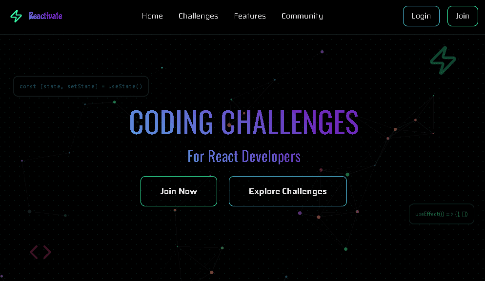 Reactivate - Interactive React Learning Platform